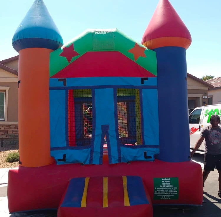 Colorful Gender Neutral Castle 2 (Dimensions: 11'x 11'x 11')